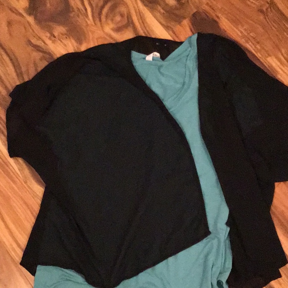 Sheer black top